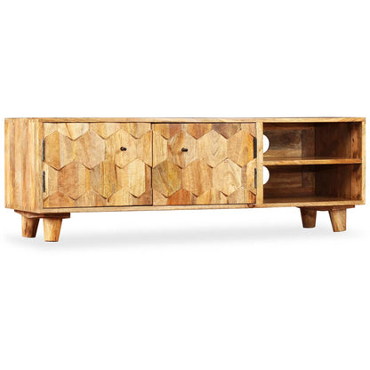Tv-Meubel 118X35X40 Cm Massief Mangohout