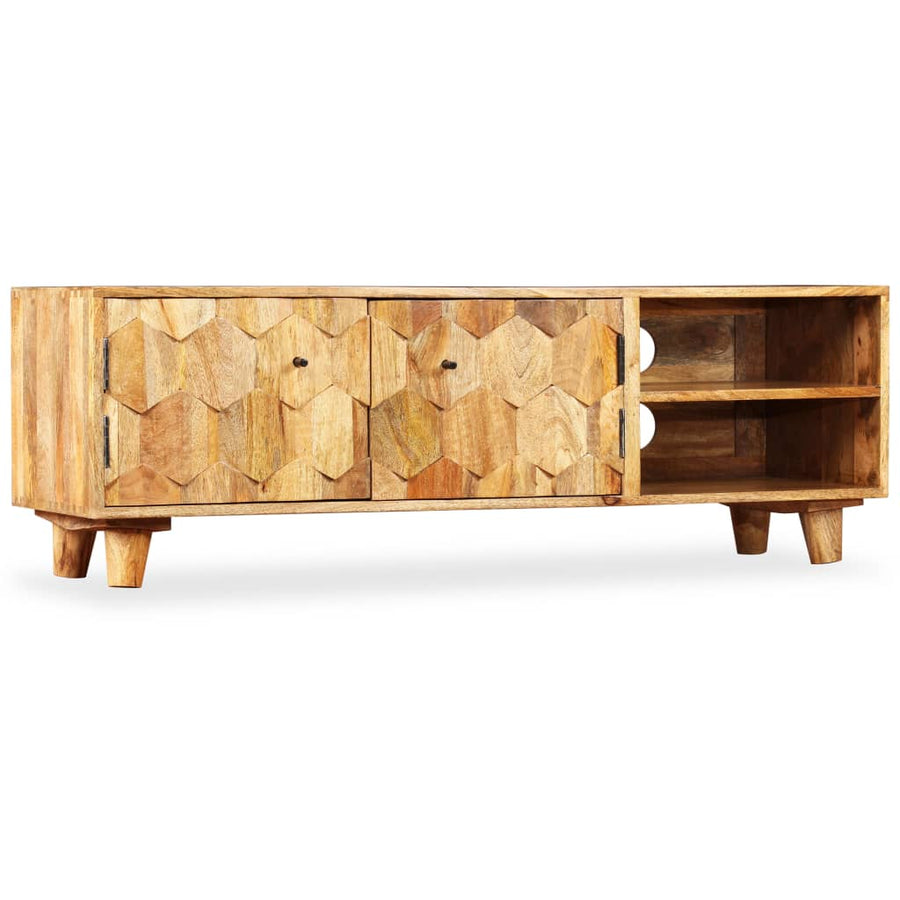 Tv-Meubel 118X35X40 Cm Massief Mangohout
