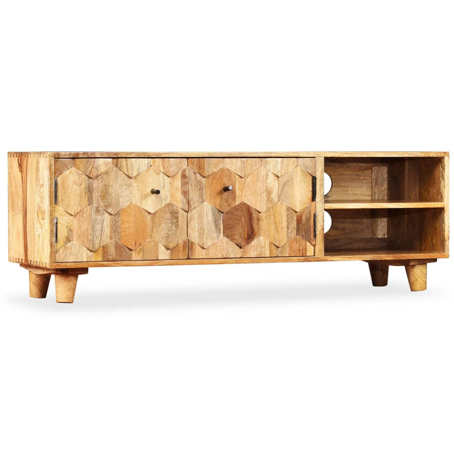 Tv-Meubel 118X35X40 Cm Massief Mangohout