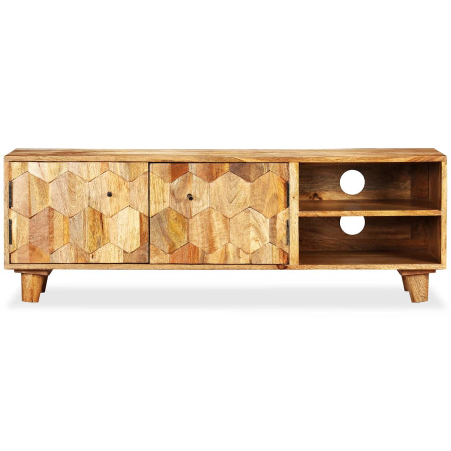 Tv-Meubel 118X35X40 Cm Massief Mangohout