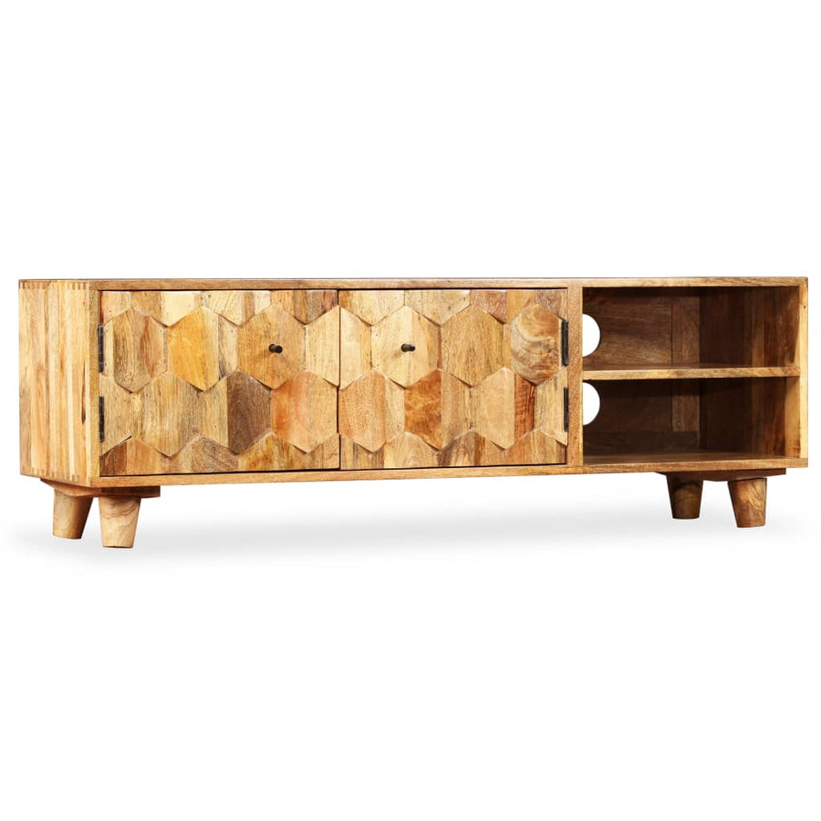 Tv-Meubel 118X35X40 Cm Massief Mangohout