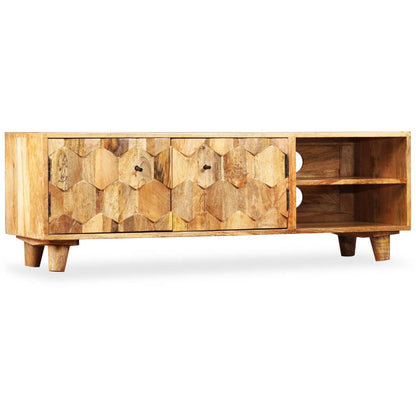 Tv-Meubel 118X35X40 Cm Massief Mangohout