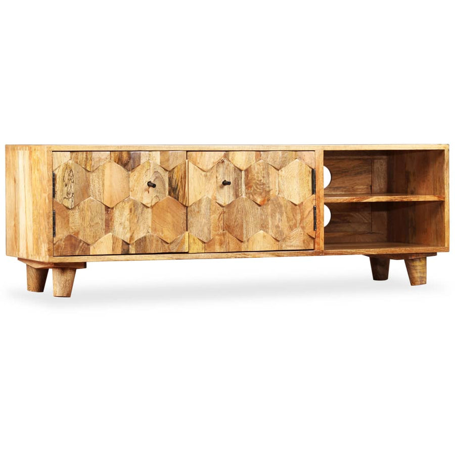 Tv-Meubel 118X35X40 Cm Massief Mangohout