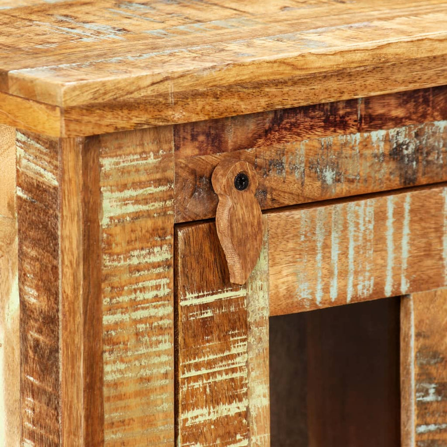 Wandkast 44X21X72 Cm Massief Gerecycled Hout