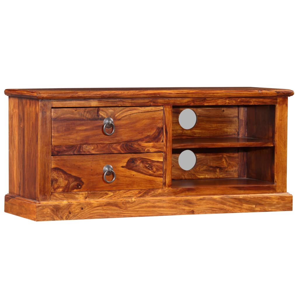 Tv-Meubel 90X30X40 Cm Massief Acaciahout