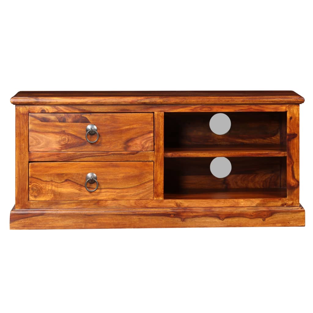 Tv-Meubel 90X30X40 Cm Massief Acaciahout