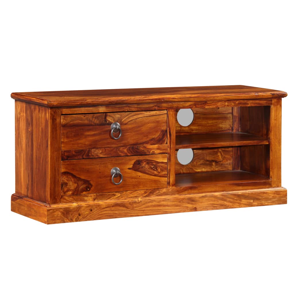 Tv-Meubel 90X30X40 Cm Massief Acaciahout