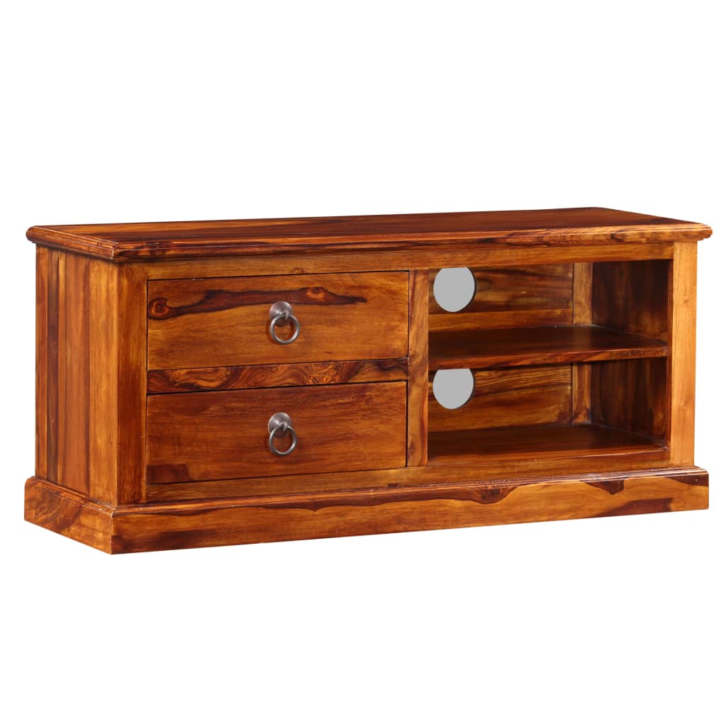 Tv-Meubel 90X30X40 Cm Massief Acaciahout