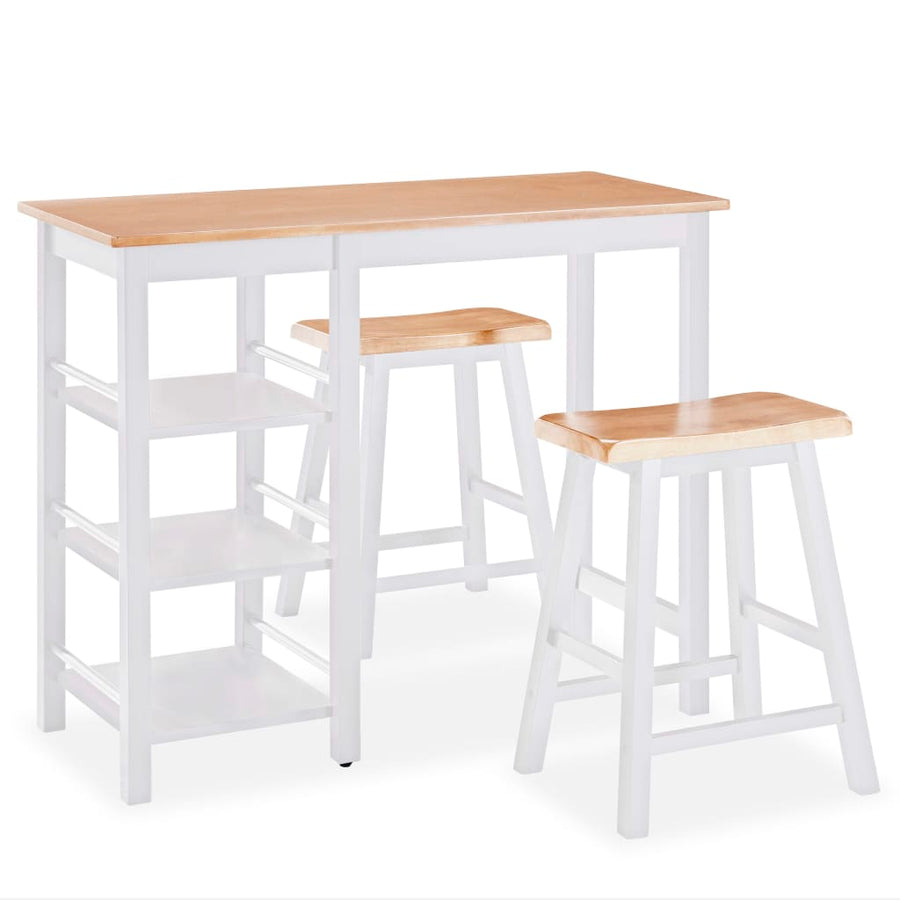 -Delige Barset Mdf 3 Wit
