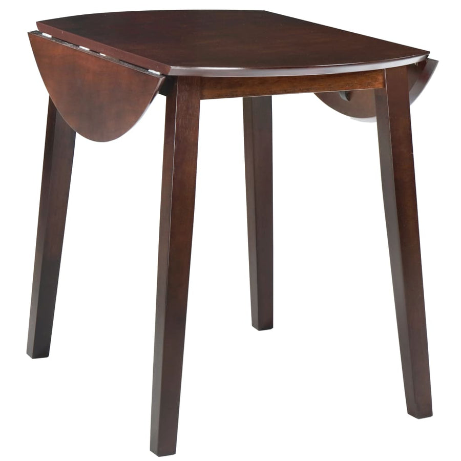 Eettafel Inklapbaar Rond Mdf Bruin