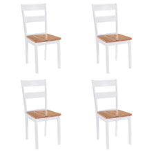 Eetkamerstoelen Massief Rubberwood Wit 4