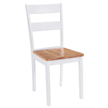 Eetkamerstoelen Massief Rubberwood Wit 4