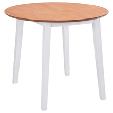 Eettafel Inklapbaar Rond Mdf Wit
