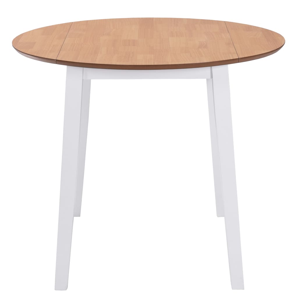 Eettafel Inklapbaar Rond Mdf Wit