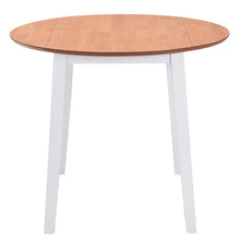 Eettafel Inklapbaar Rond Mdf Wit