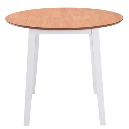 Eettafel Inklapbaar Rond Mdf Wit