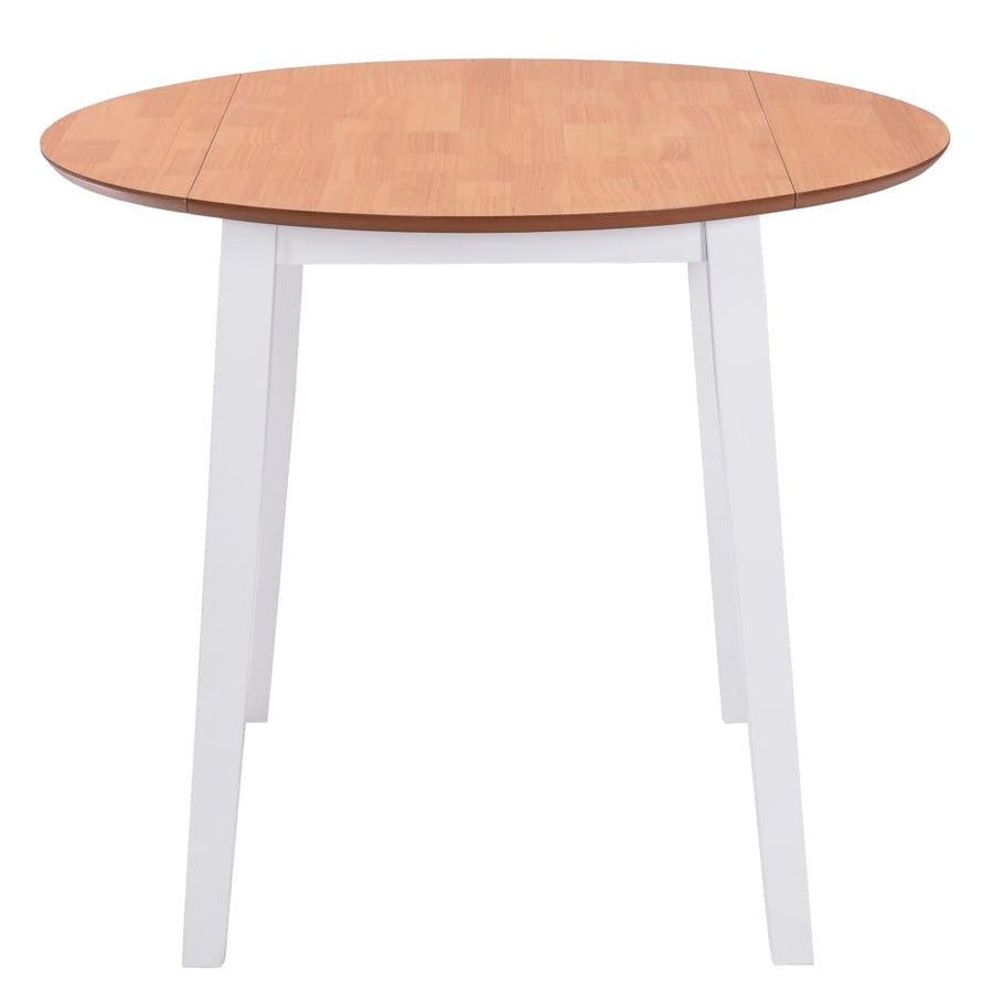 Eettafel Inklapbaar Rond Mdf Wit