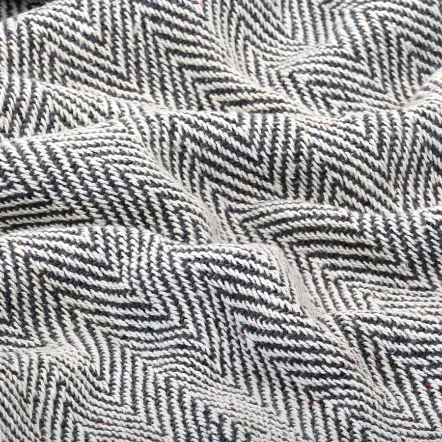 Plaid Visgraat Katoen 160 x 210 cm Marineblauw