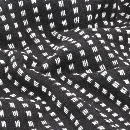Plaid Vierkanten Katoen 160 x 210 cm Zwart