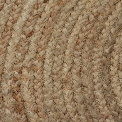Tapijt Rond Gevlochten Jute 90 cm