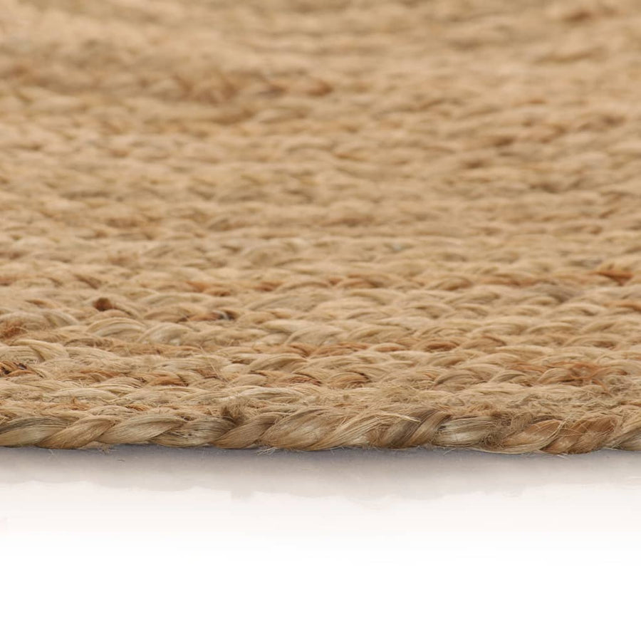 Tapijt Rond Gevlochten Jute 120 cm