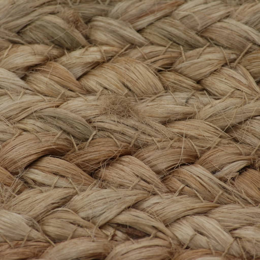 Tapijt Rond Gevlochten Jute 120 cm