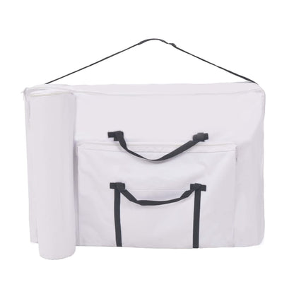 Massagetafel 10 Cm Dik 2 Zones Inklapbaar Wit