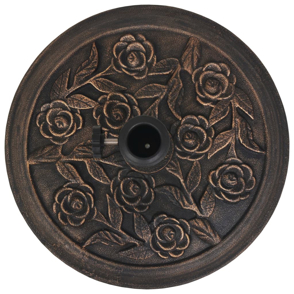 Parasolvoet Rond 9 Kg Hars Bronskleurig