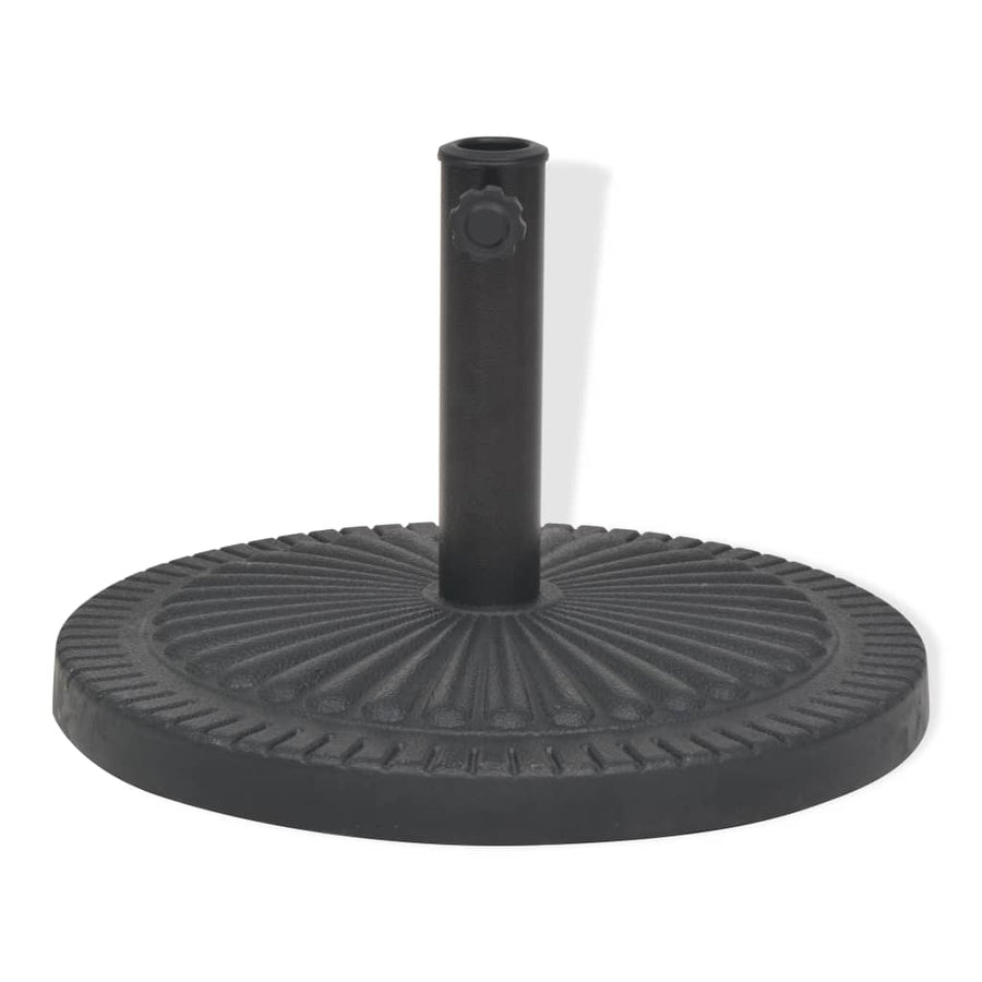 Parasolvoet Rond Hars Zwart 14 kg