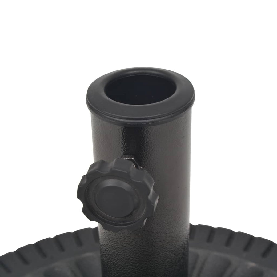 Parasolvoet Rond Hars Zwart 14 kg