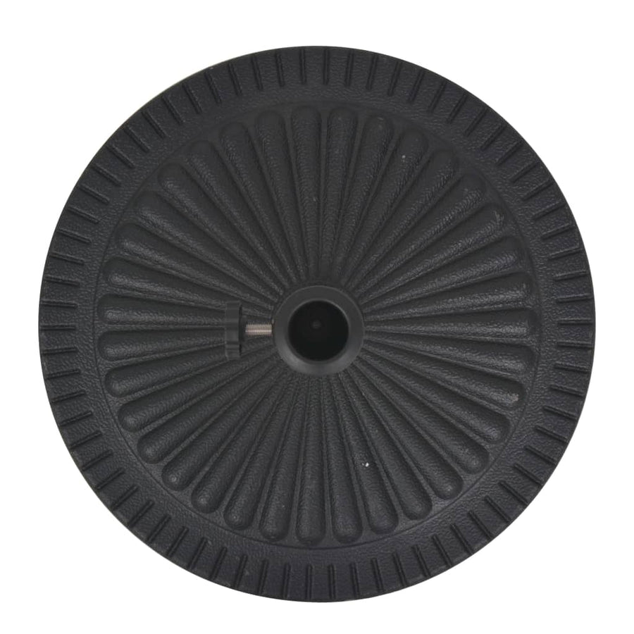 Parasolvoet rond 29 kg hars zwart