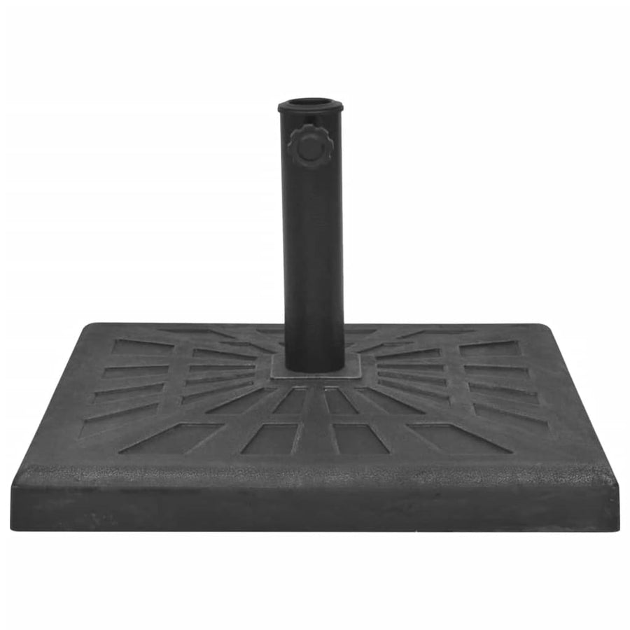 Parasolvoet Vierkant Hars Zwart 19 kg