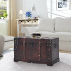 Treasure chest vintage style 66x38x40 cm wood