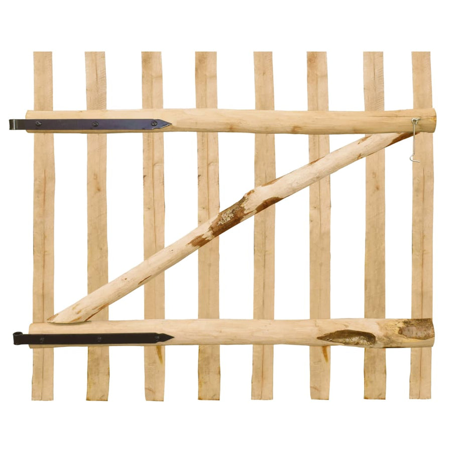 Poort enkel 100x90 cm hazelaarhout 90 cm
