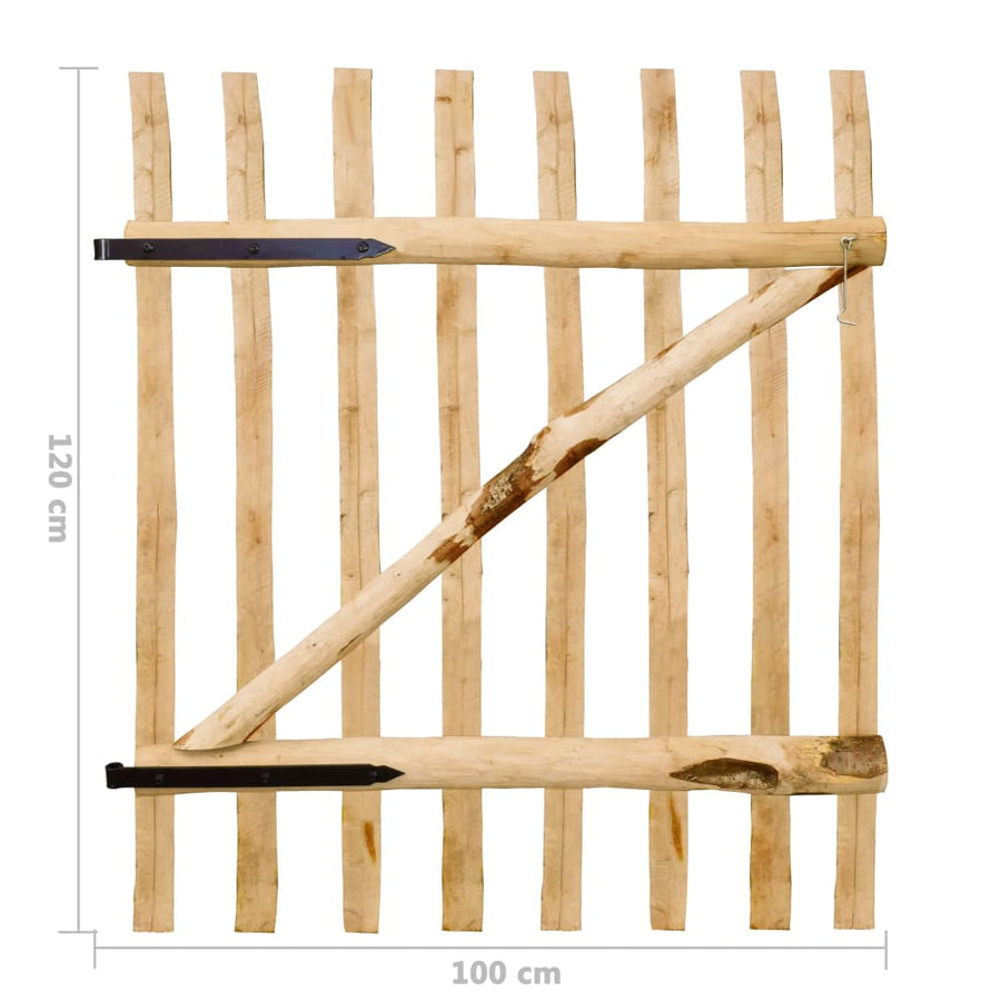 Poort Enkel 100X Hazelaarhout 120 cm