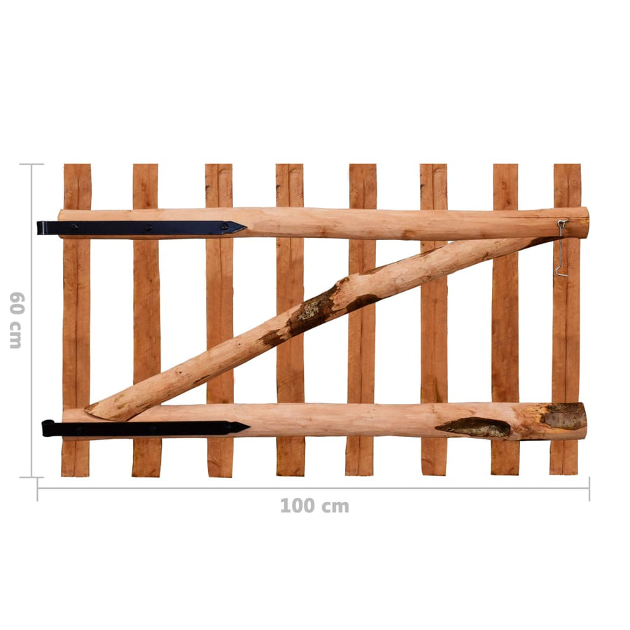 Poort Enkel 100X Geïmpregneerd Hazelaarhout 60 cm