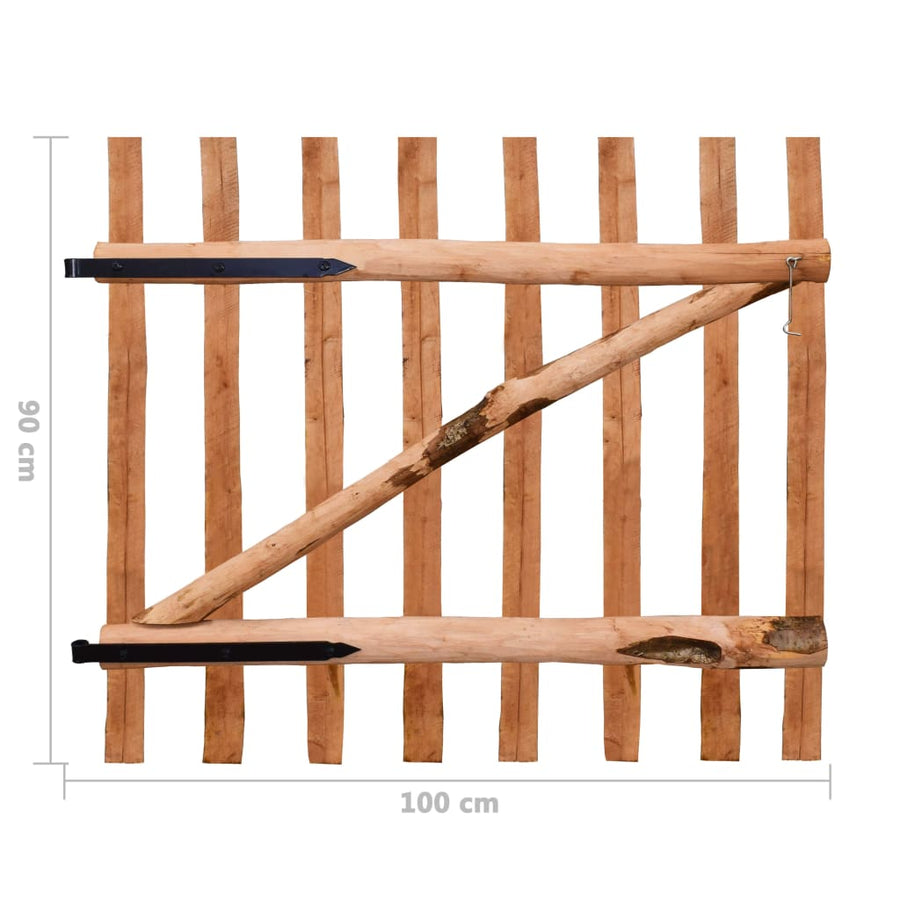 Poort Enkel 100X Geïmpregneerd Hazelaarhout 90 cm