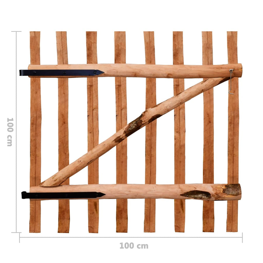 Poort Enkel 100X Geïmpregneerd Hazelaarhout 100 cm