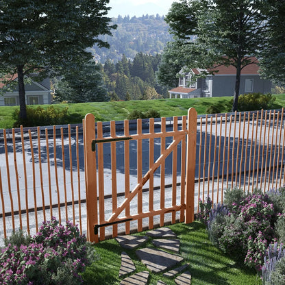 Poort Enkel 100X Geïmpregneerd Hazelaarhout 120 cm