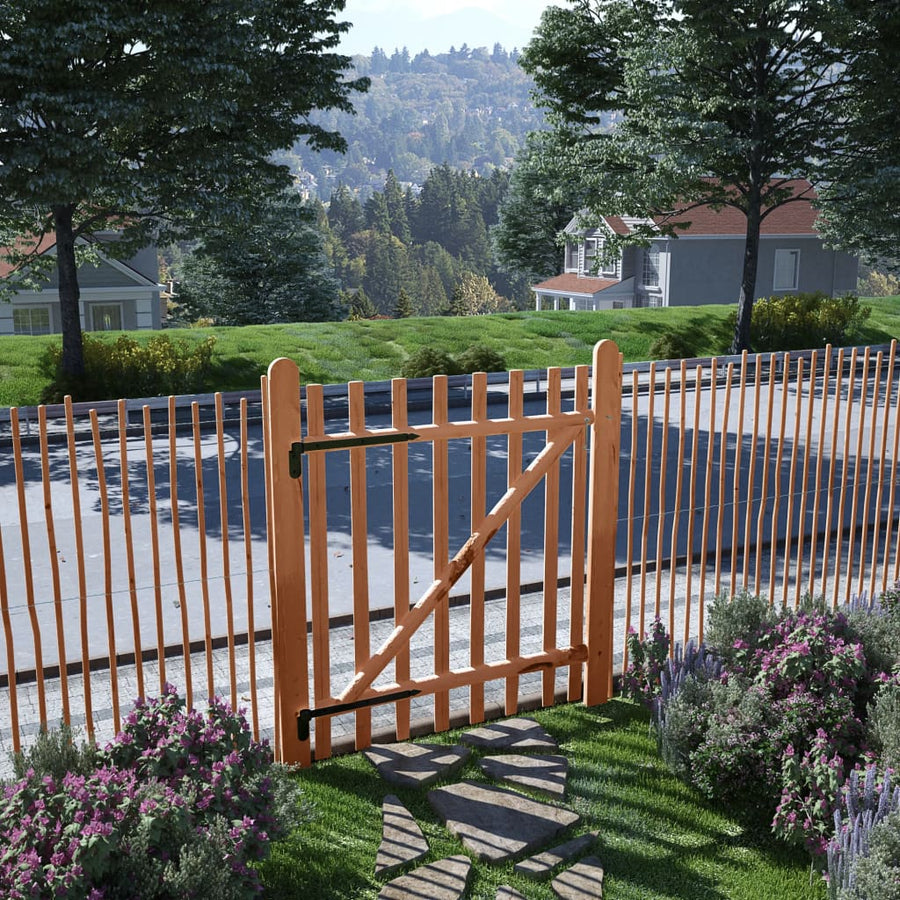 Poort Enkel 100X Geïmpregneerd Hazelaarhout 120 cm