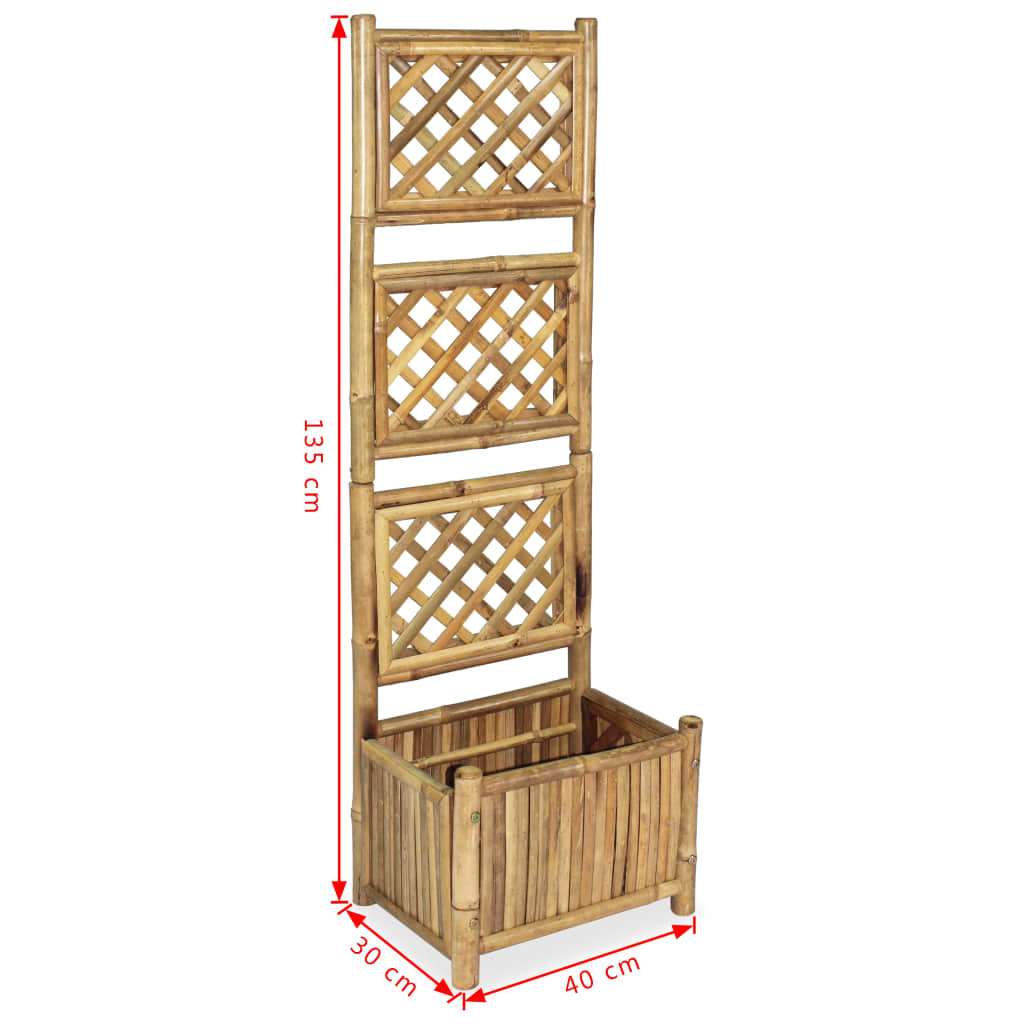 Plantenbak Verhoogd Met Rek Bamboe 40 cm