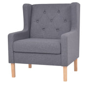 Fauteuil stof grijs 76x68x90 cm