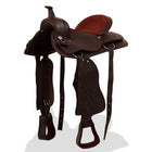 Western Saddle, Bridle, and Breastplate 15" Genuine Leather 15 in