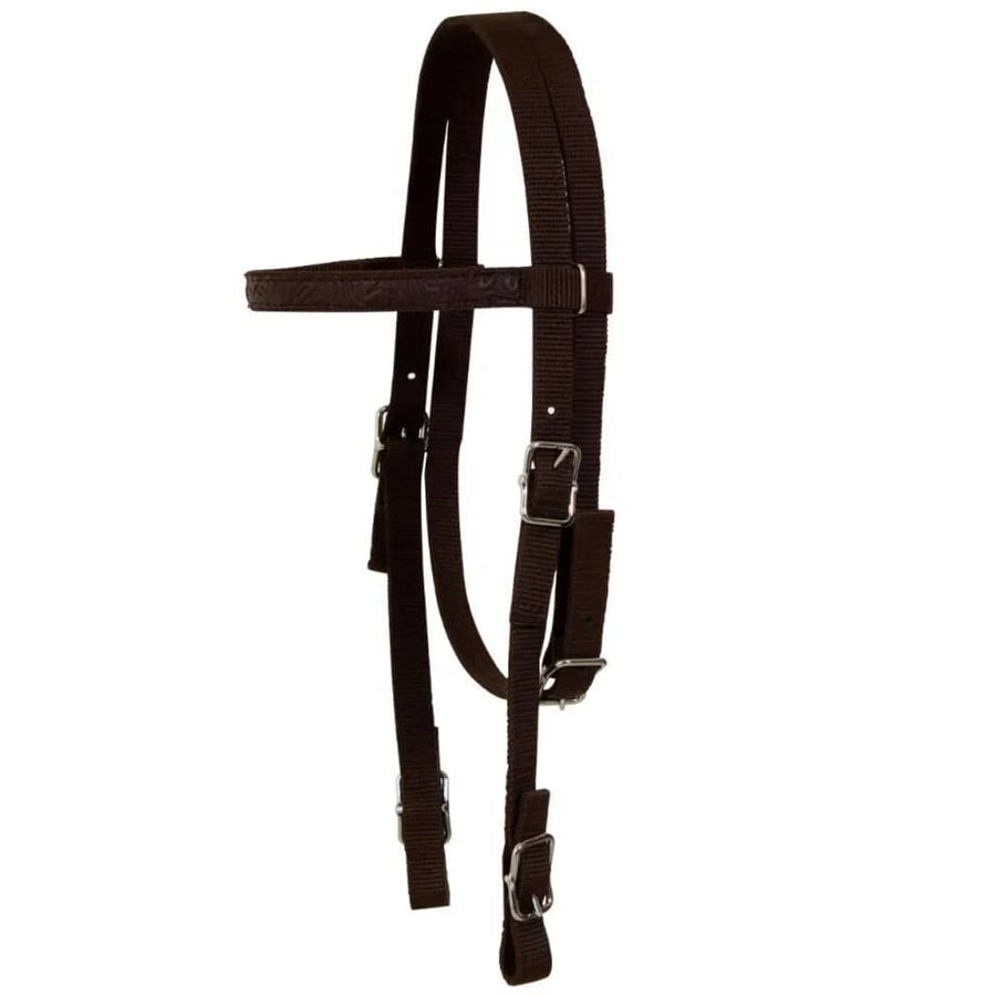 Western Zadel, Hoofdstel En Borstriem 15" Echt Leer 15 in