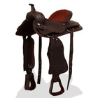 Western Saddle, Bridle, and Breast Collar 17" Real Leather 17 in