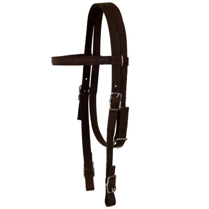 Western Zadel, Hoofdstel En Borstriem 12" Echt Leer Bruin
