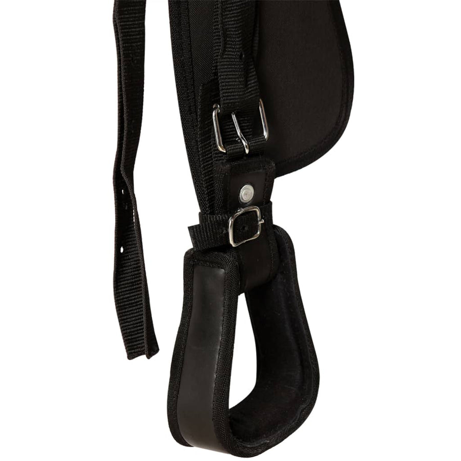 Western Zadel, Hoofdstel En Borstriem 16" Echt Leer 16 in