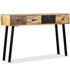 Console table 120x30x76 cm solid reclaimed teak wood