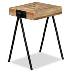 Side table solid reclaimed teak