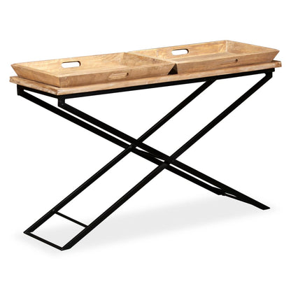 Wandtafel Massief Mangohout 130 x 40 x 80 cm